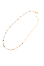 COLLAR CORAZON PERLA 30CM RODIO MARTINA