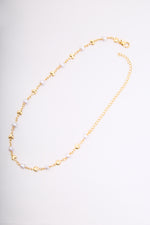 COLLAR CORAZON PERLA 30CM RODIO MARTINA