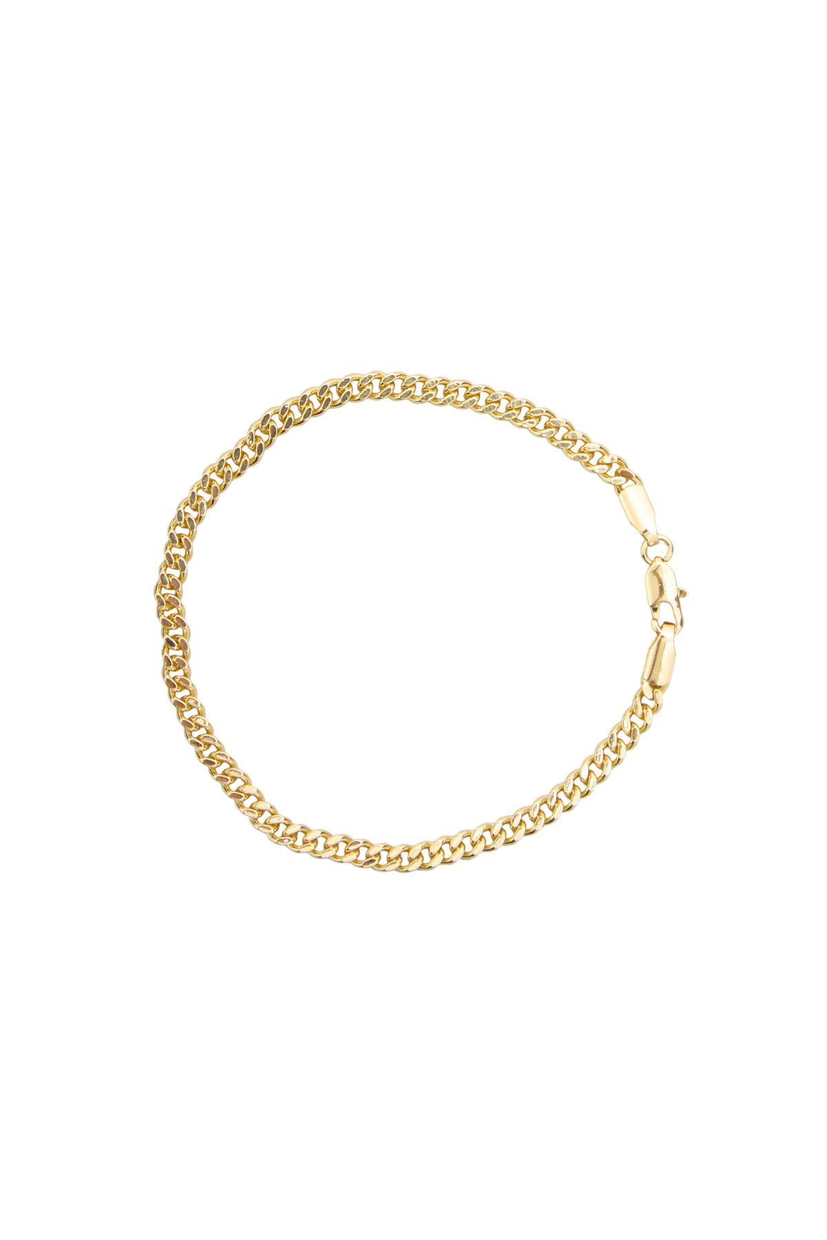 PULSERA CUBANA 17CM MARTINA DORADO