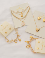 SET COLLAR + ARETES CORAZÓN