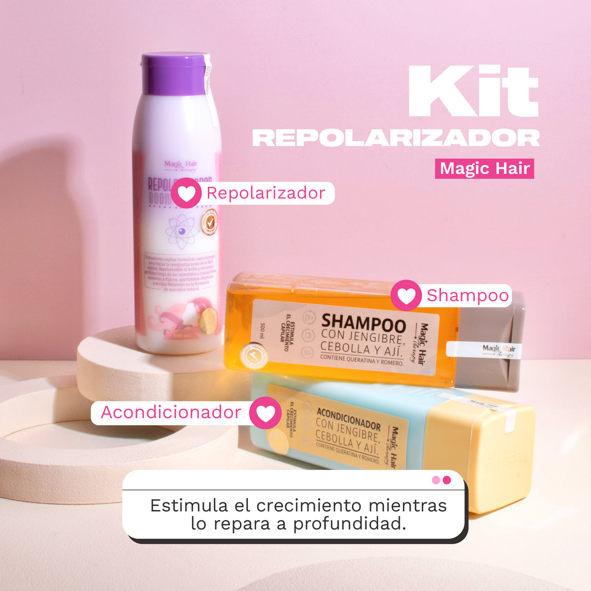 KIT X3 CRECIMIENTO INTENSIVO MAGIC HAIR