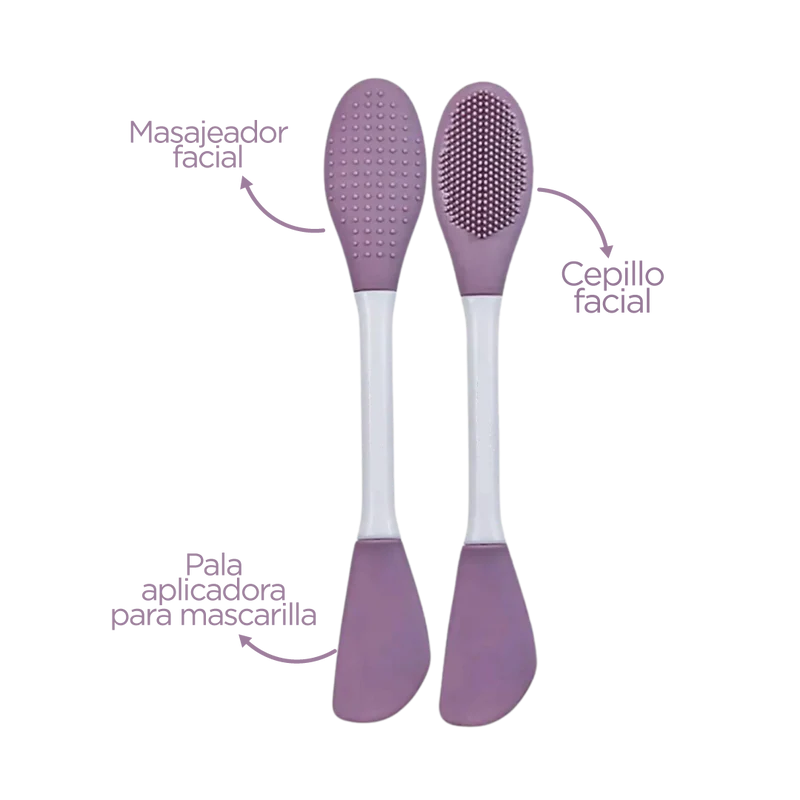 CEPILLO MASAJEADOR FACIAL 3 CARAS IDUNN