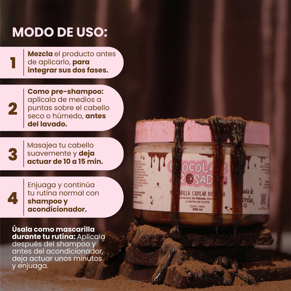 MASCARILLA CHOCOLATE 300ML LLUVIA DE ESTRELLAS