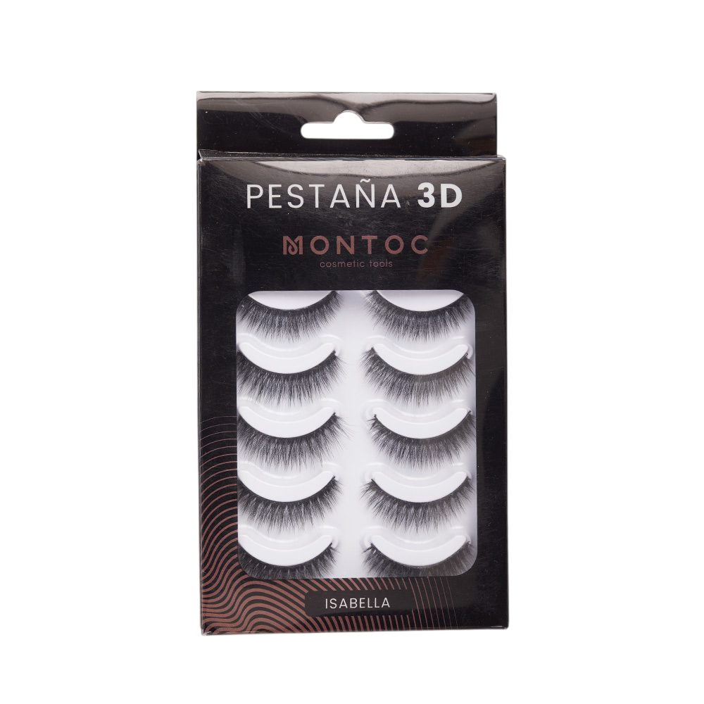 PESTAÑAS 3D ISABELLA X5 MONTOC