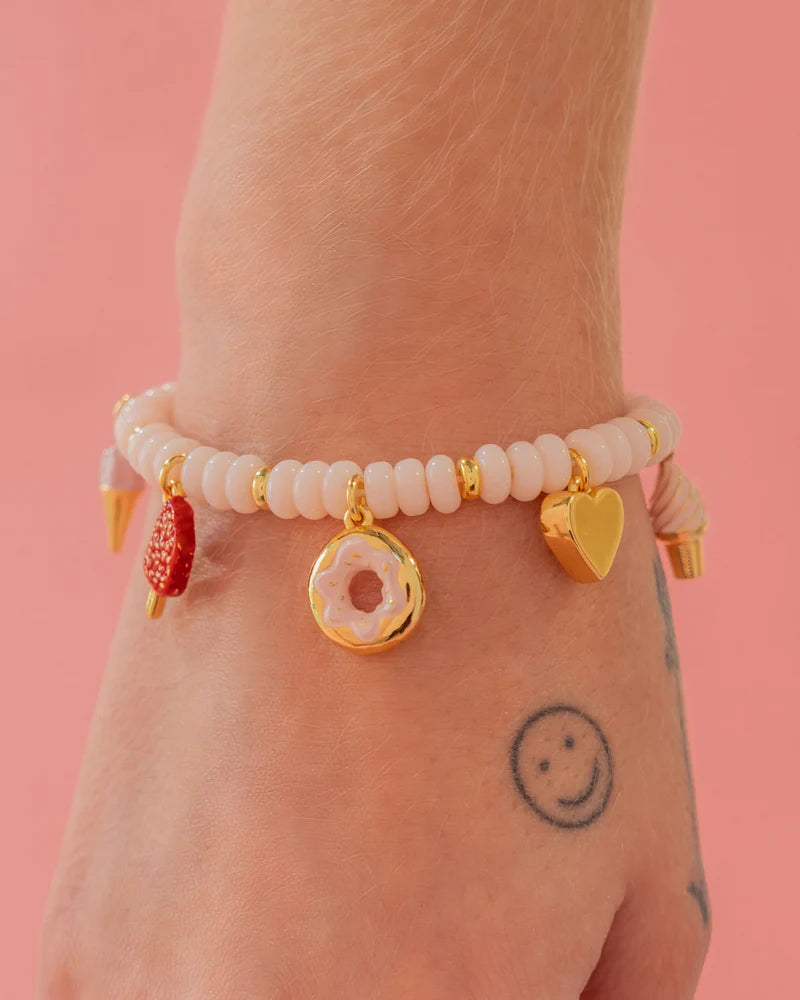 PULSERA CANDY LOVE BAÑO ORO/PLATA AVEMARIA