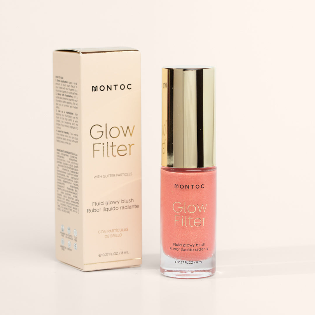 RUBOR LIQUIDO GLOW FILTER 8ML MONTOC