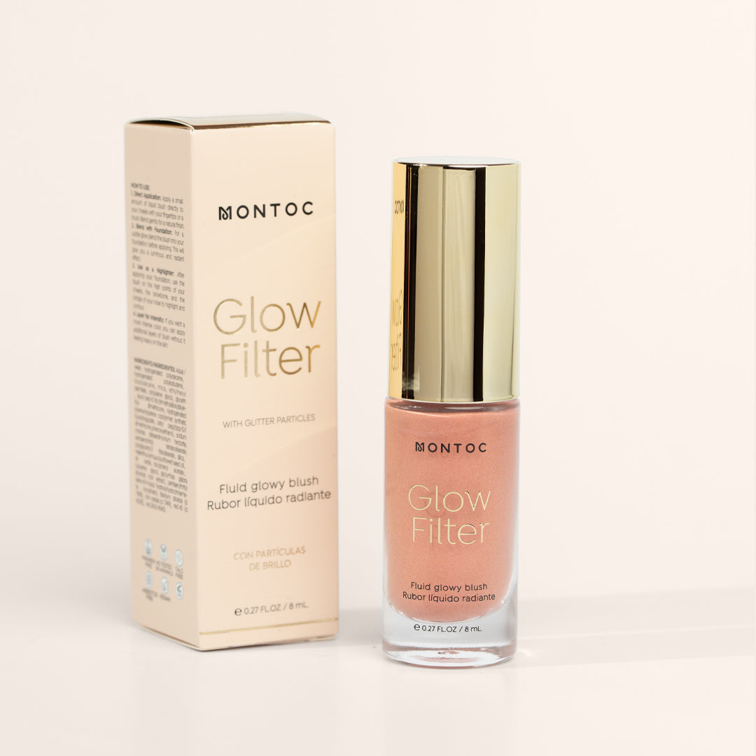 RUBOR LIQUIDO GLOW FILTER 8ML MONTOC