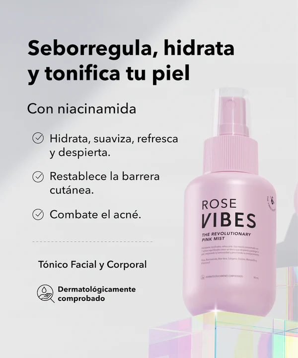 TONICO ROSE CON NIACINAMIDA FA002 90ML VIBES