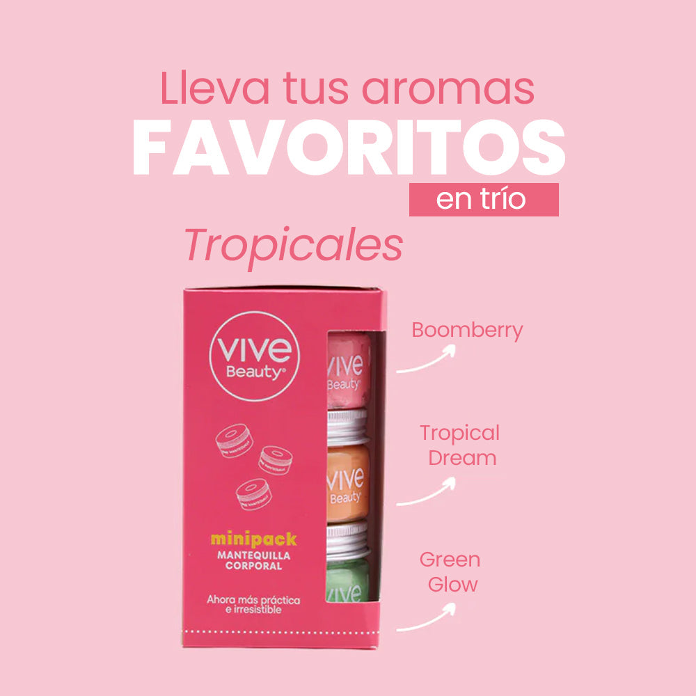 KIT X3 MINI MANTEQUILLA VIVE BEAUTY