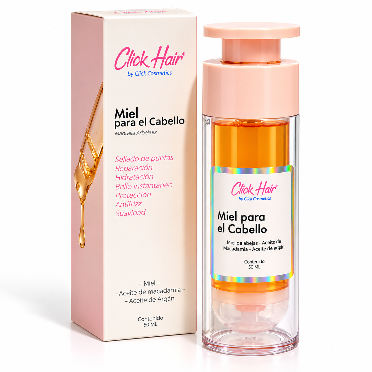 MIEL CAPILAR CON ARGAN 50ML CLICK