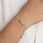 SET COLLAR+PULSERA HILO CON PIEDRA SEMIPRECIOSA WISH