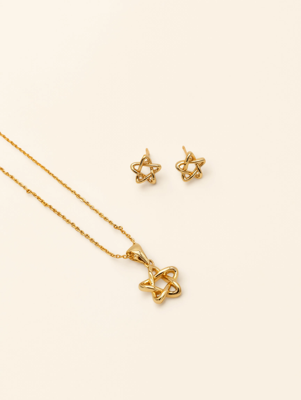 COLLAR + ARETE ESTRELLA RODIO MARTINA