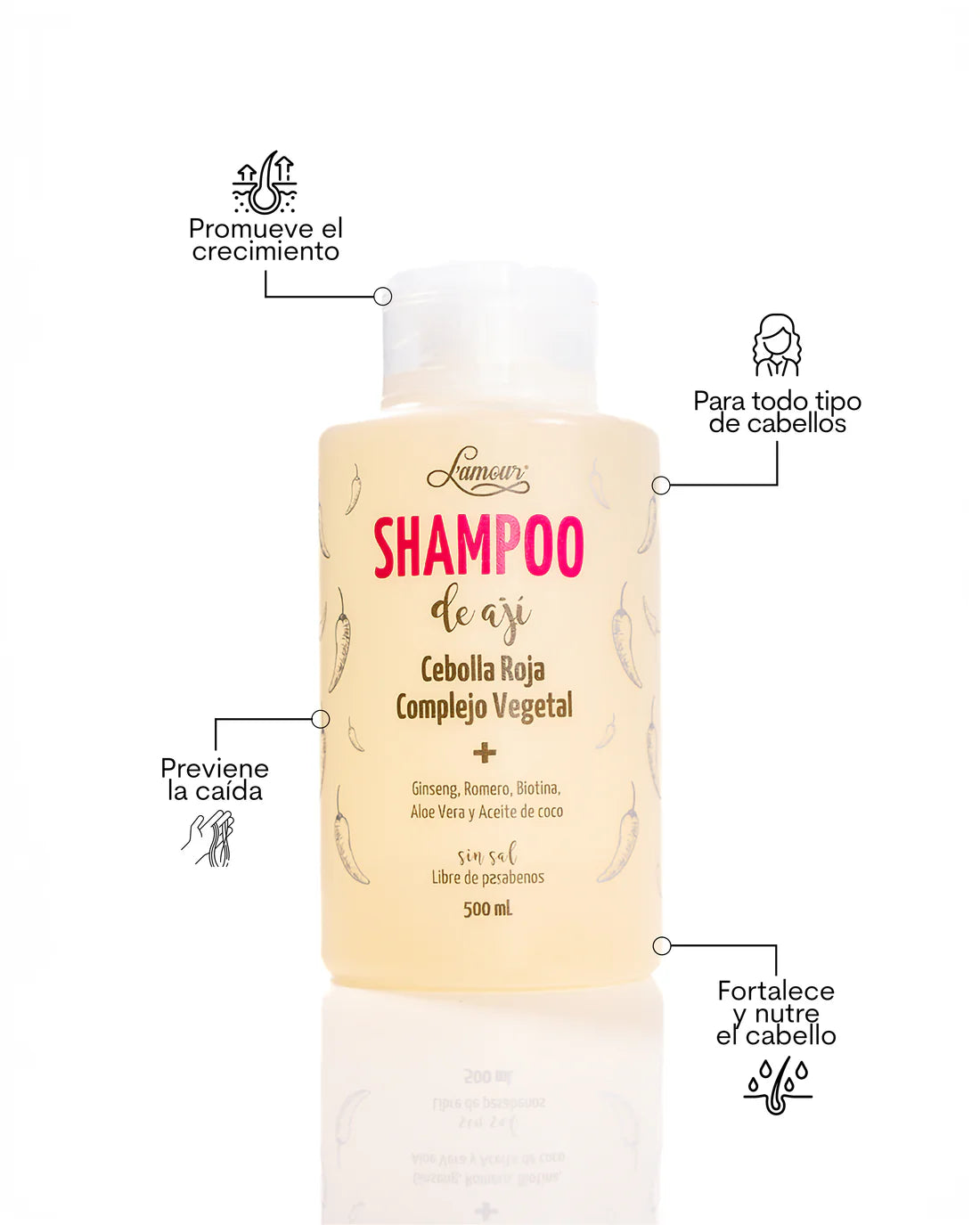 SHAMPOO DE AJÍ 500ML LAMOUR