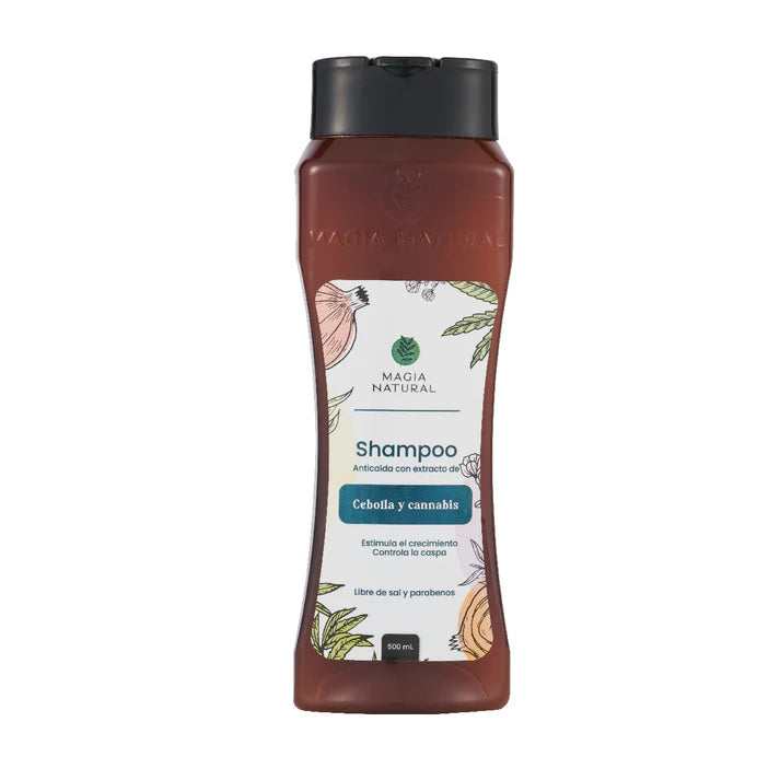 SHAMPOO ANTICAÍDA DE CEBOLLA Y CANNABIS 500ML