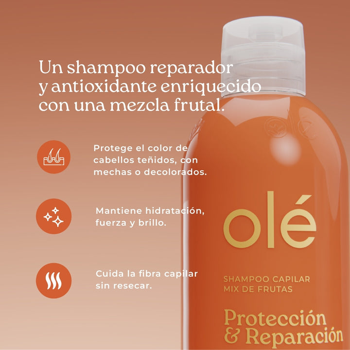 SHAMPOO MIX DE FRUTAS PROTECCIÓN Y REPARACIÓN 500ML OLÉ