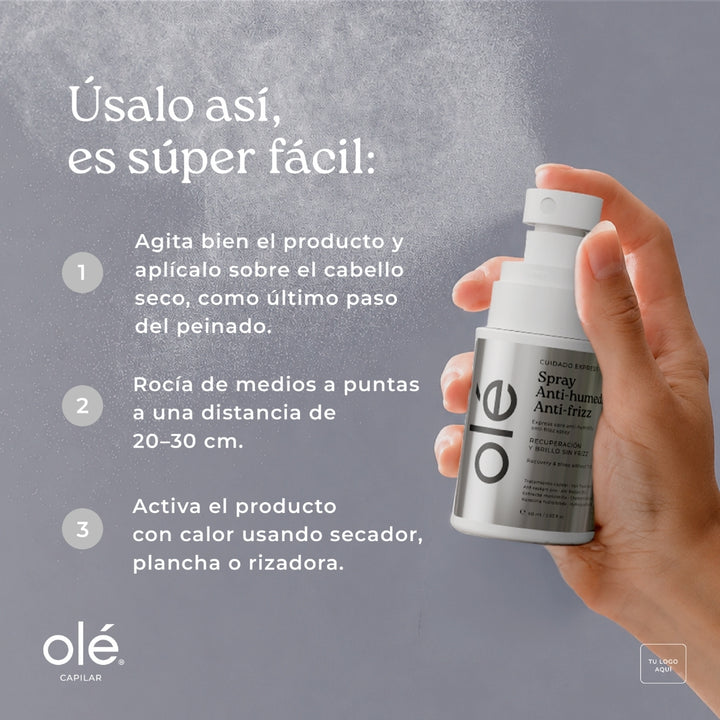 SPRAY ANTI-HUMEDAD ANTI-FRIZZ 60ML OLÉ