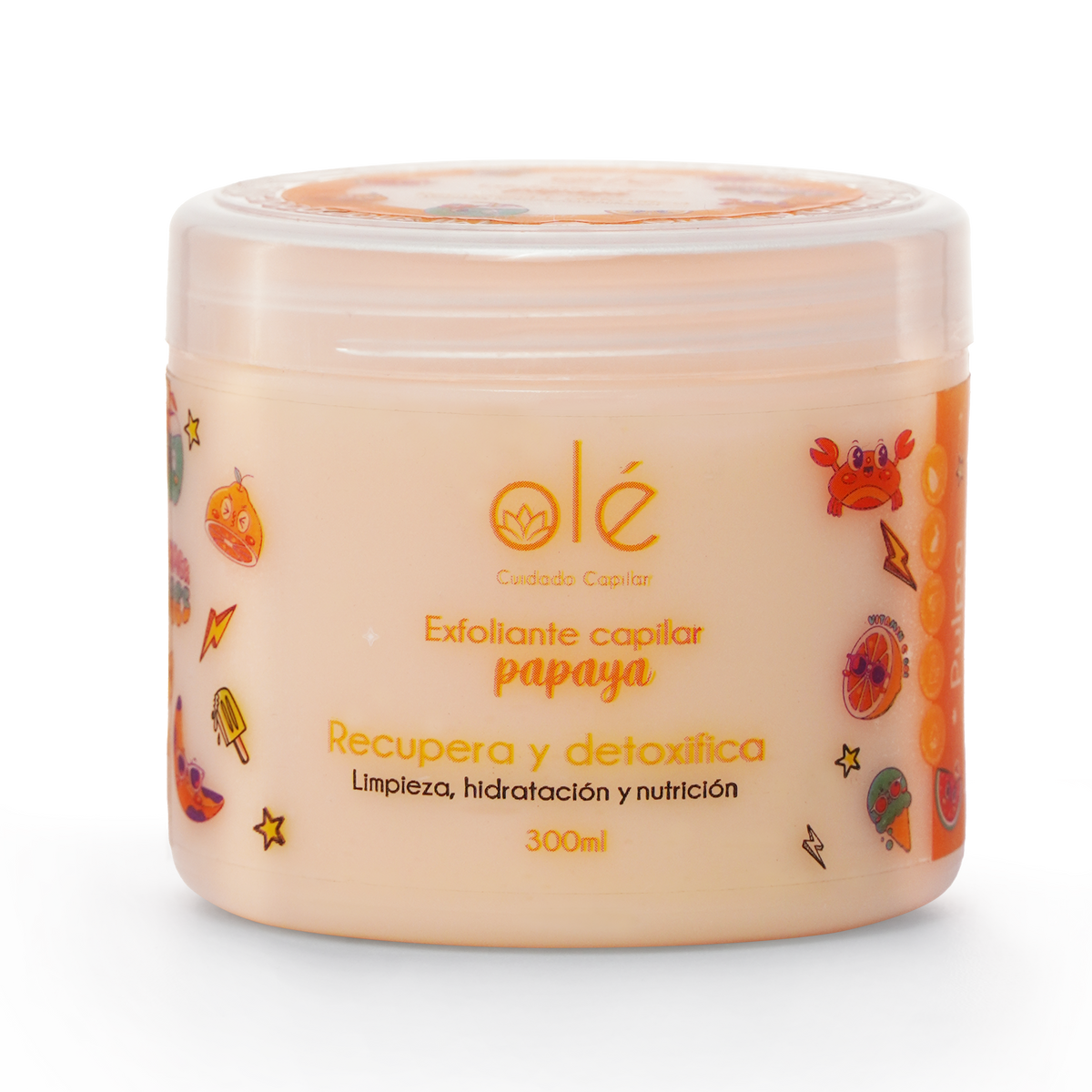 EXFOLIANTE CAPILAR DE PAPAYA 300ML OLÉ CAPILAR