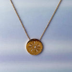 COLLAR MONEDA ESTRELLA ORO WISH