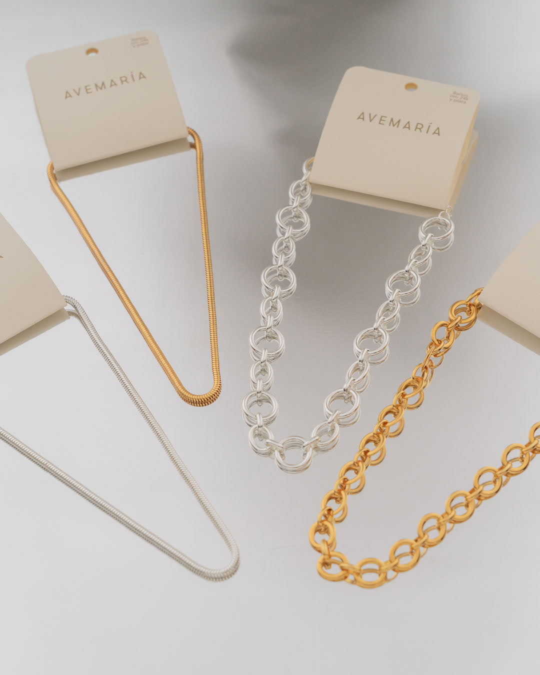 COLLAR CADENA SNAKE ORO AVEMARIA