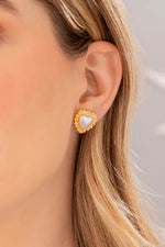 ARETES CORAZÓN PERLA BOLERO AVEMARIA