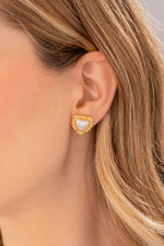 ARETES CORAZÓN PERLA BOLERO AVEMARIA