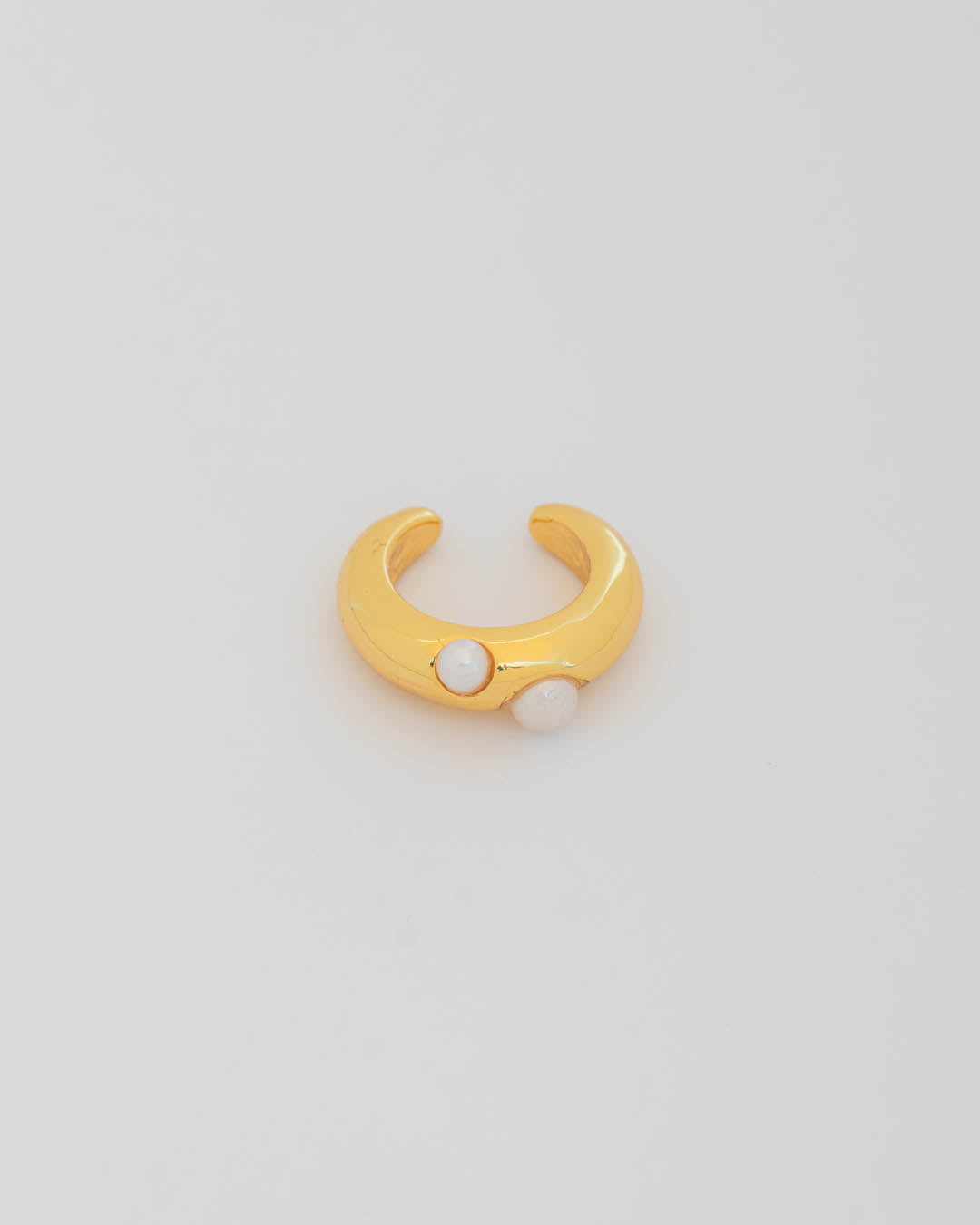 EARCUFF DOBLE PERLAS AVEMARIA