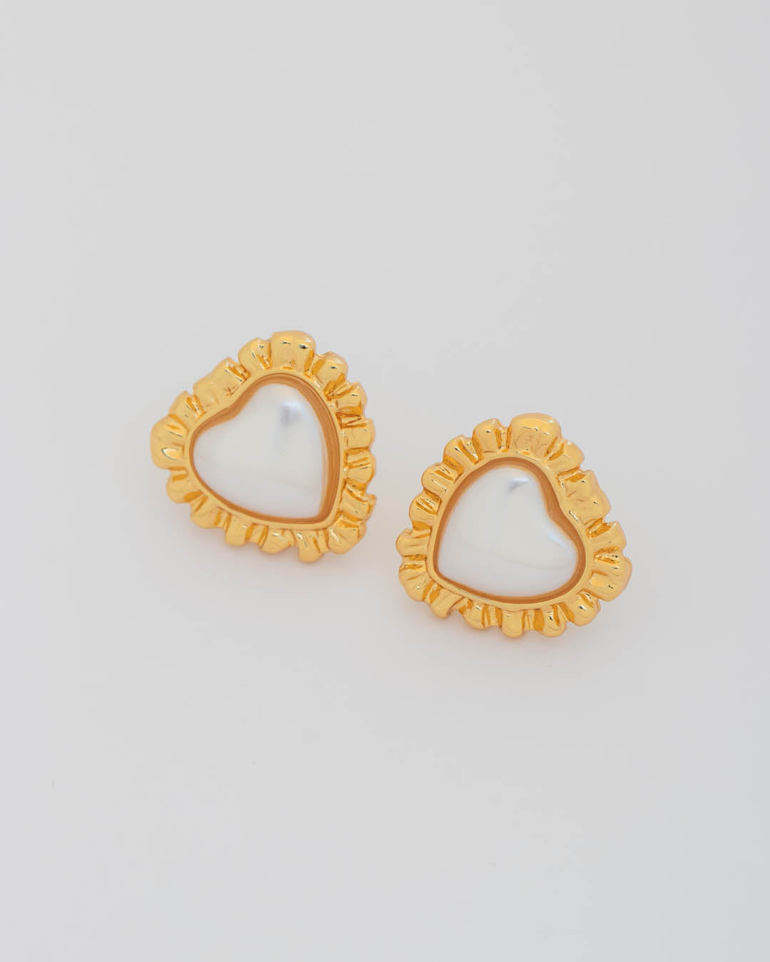 ARETES CORAZÓN PERLA BOLERO AVEMARIA