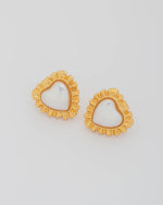 ARETES CORAZÓN PERLA BOLERO AVEMARIA