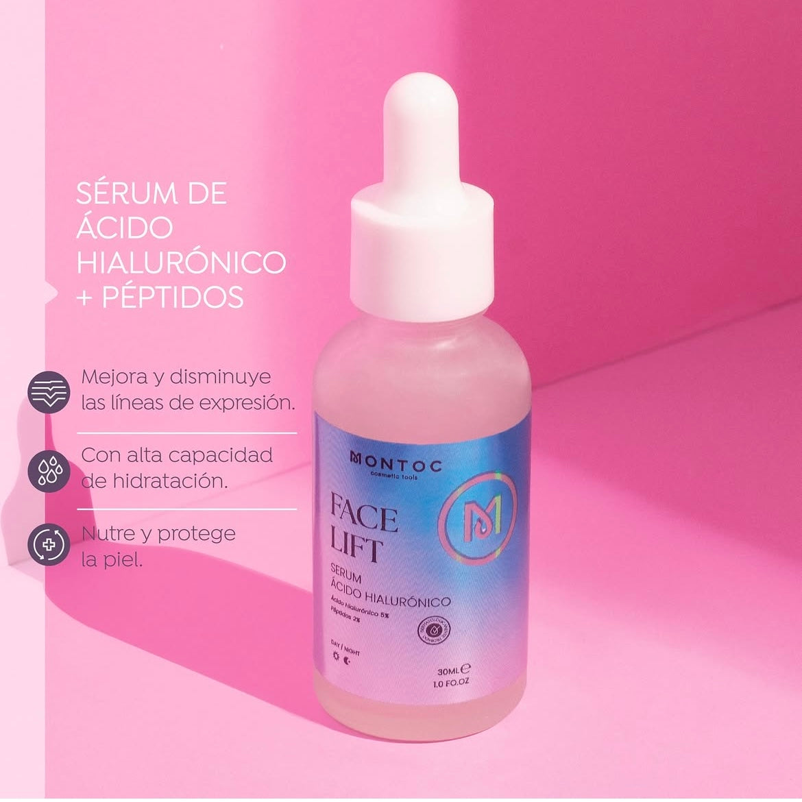 SERUM ÁCIDO HIALURÓNICO + PÉPTIDOS 30ML MONTOC