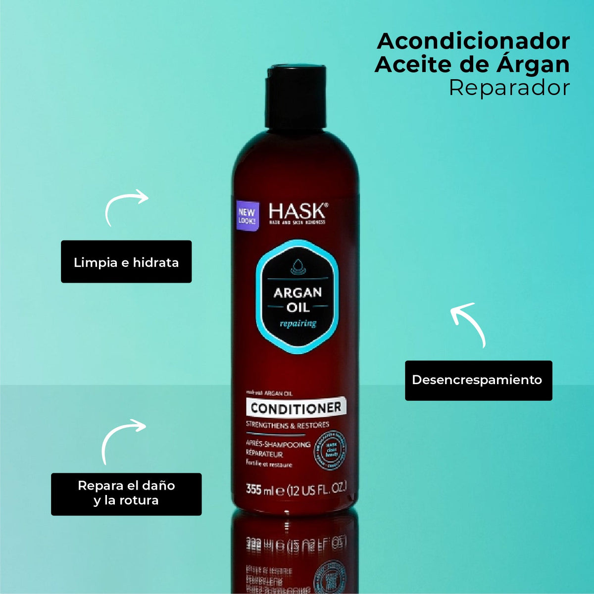 ACONDICIONADOR ARGAN OIL 355ML HASK