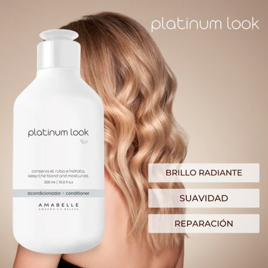 ACONDICIONADOR PLATINUM LOOK 300ML AMAZONICA BELEZA