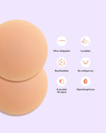 CUBRE PEZONES ADHESIVOS REUTILIZABLES ULTRADELGADOS PLUS NIPSKIN