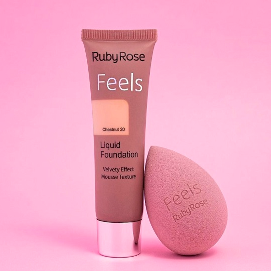 BASE LIQUIDA FEELS 29ML RUBY ROSE