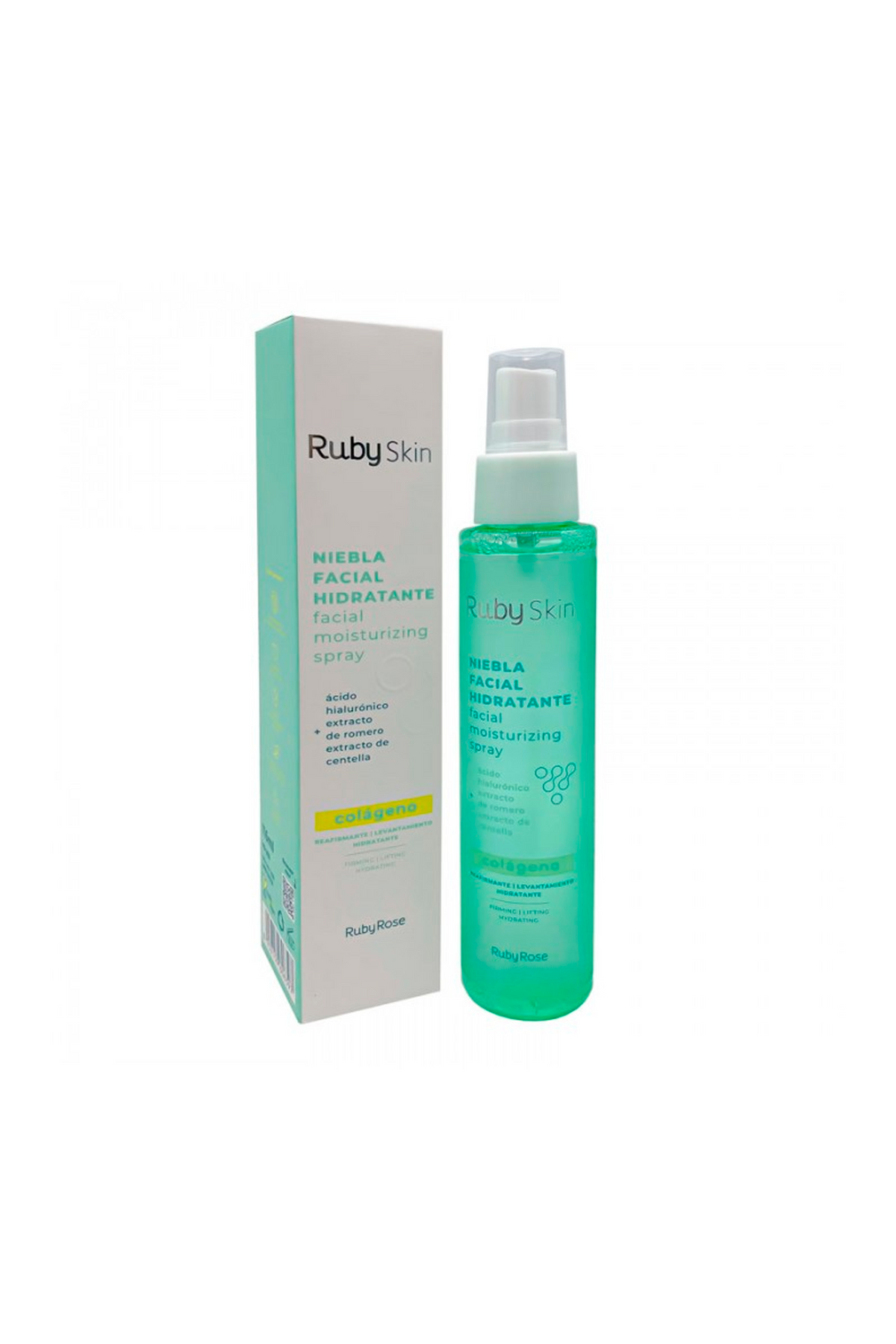 BRUMA FACIAL HIDRATANTE RUBY SKIN COLAGENO 116ML RUBY ROSE