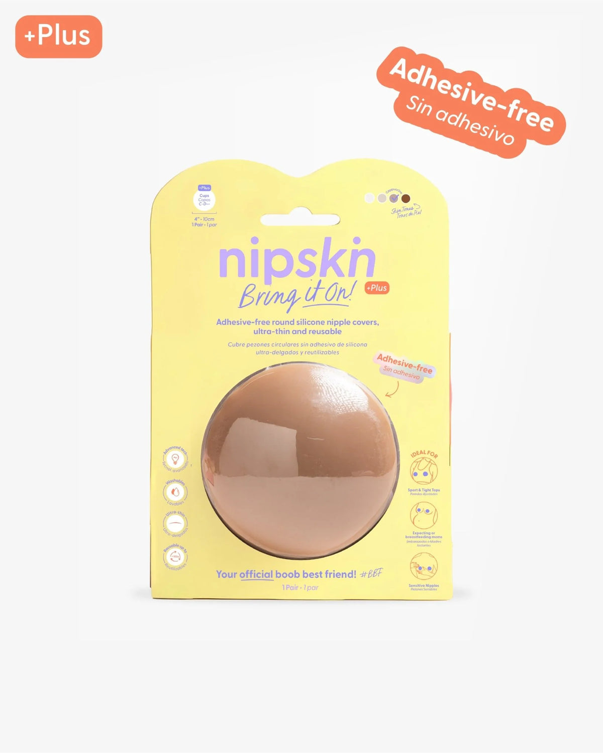 CUBRE PEZÓN SIN ADHESIVO PLUS 10CM NIPSKIN