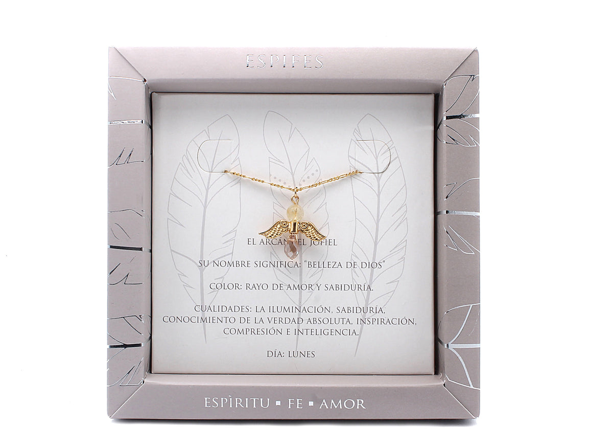 COLLAR ARCÁNGEL JOFIEL BRONCE/BAÑO DE ORO 45CM ESPIFES