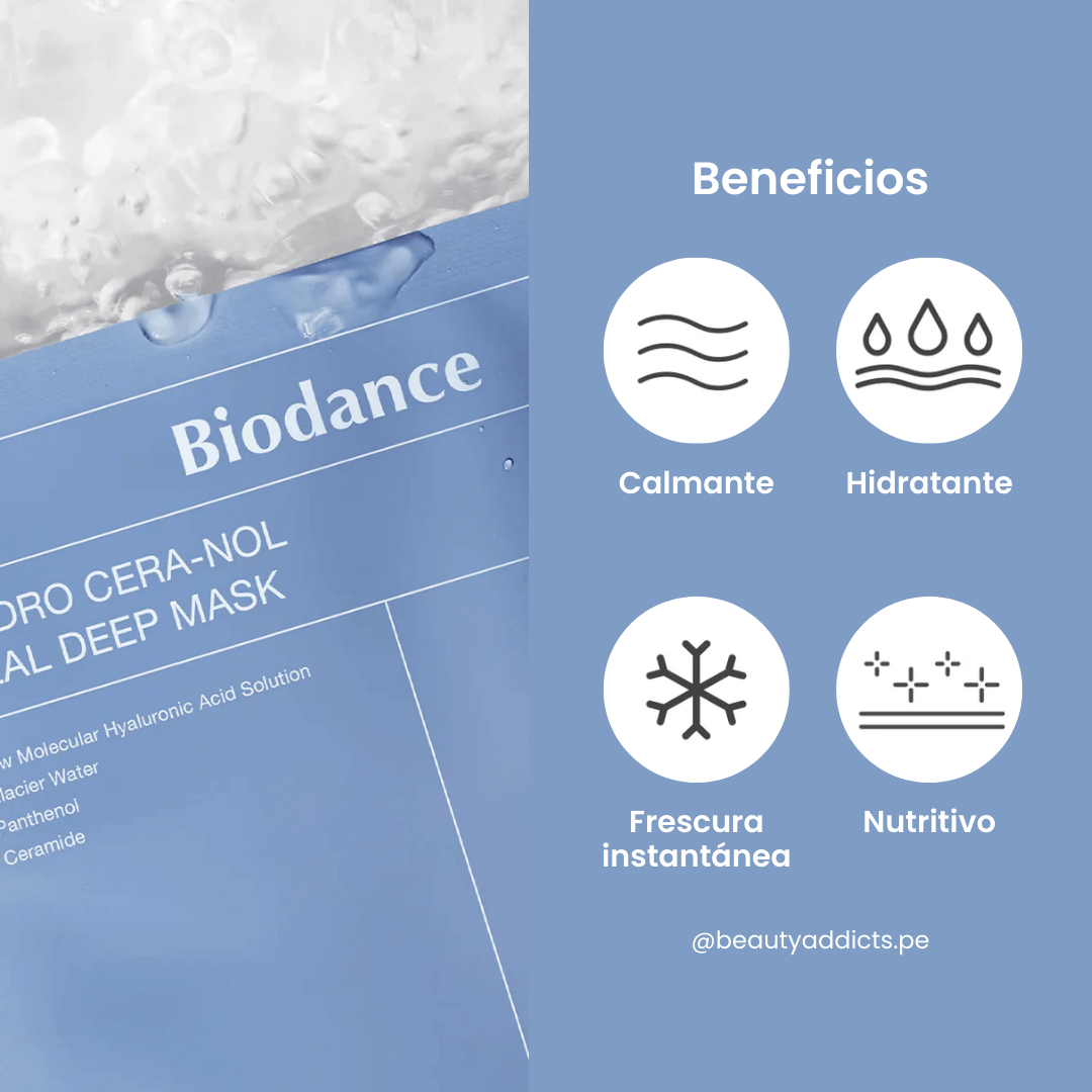 MASCARILLA FACIAL HYDRO CERA-NOL REAL DEEP MASK BIODANCE