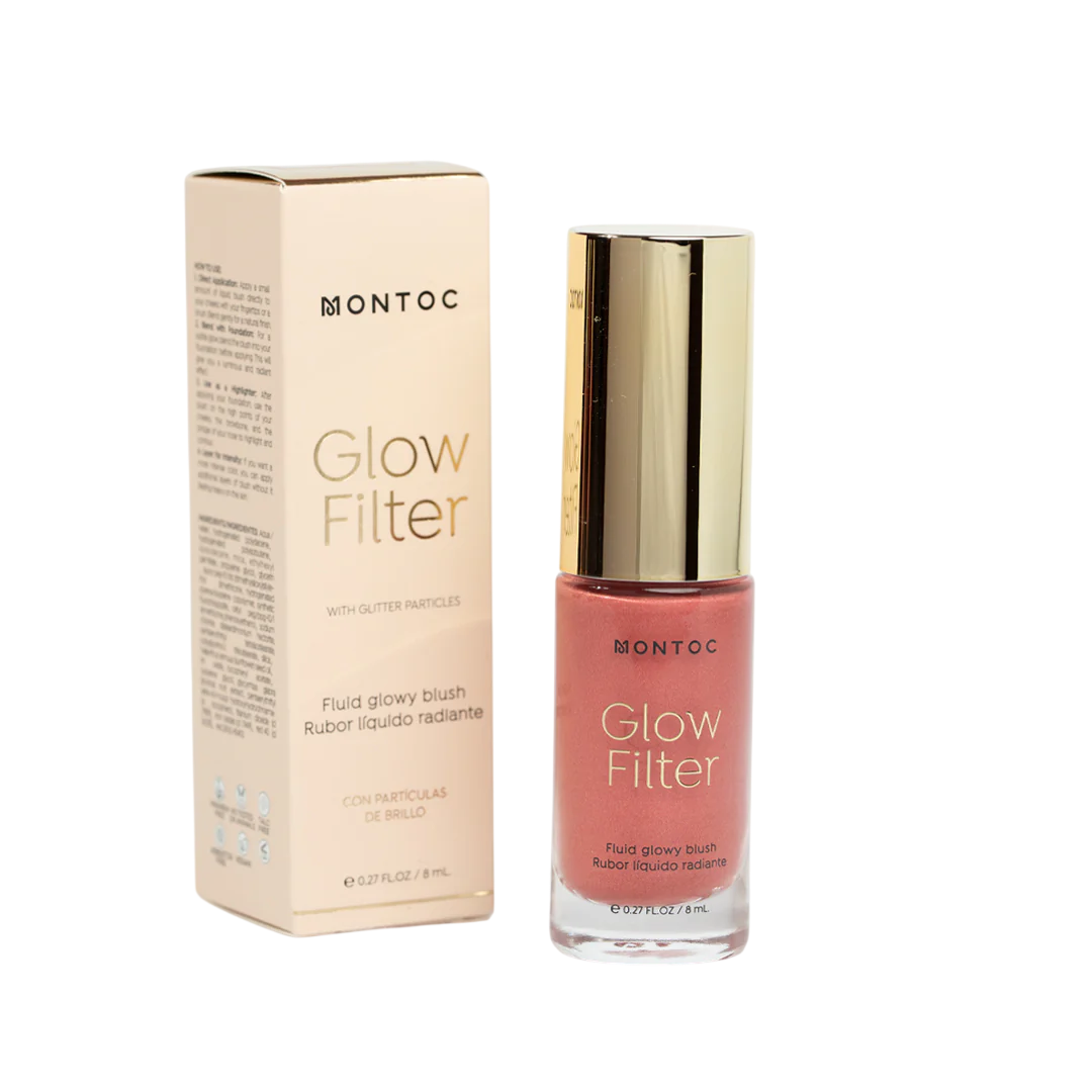 RUBOR LIQUIDO GLOW FILTER 8ML MONTOC