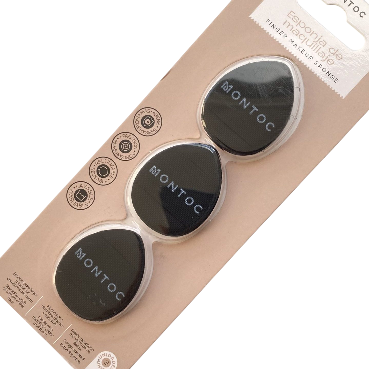 ESPONJA DE MAQUILLAJE X3 MONTOC