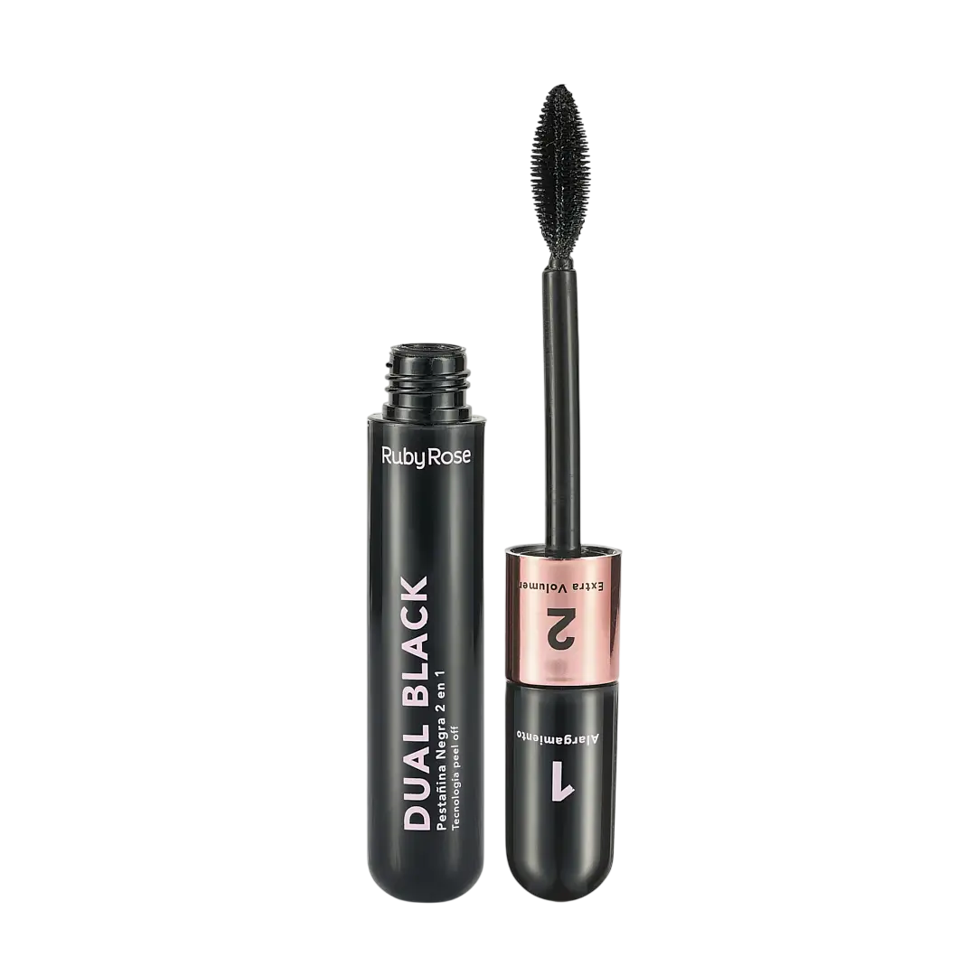 PESTAÑINA DUO NEGRA 5.3ML RUBY ROSE