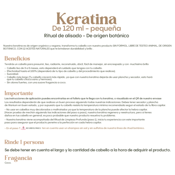 KIT KERATINA 120ML RITUAL BOTÁNICO