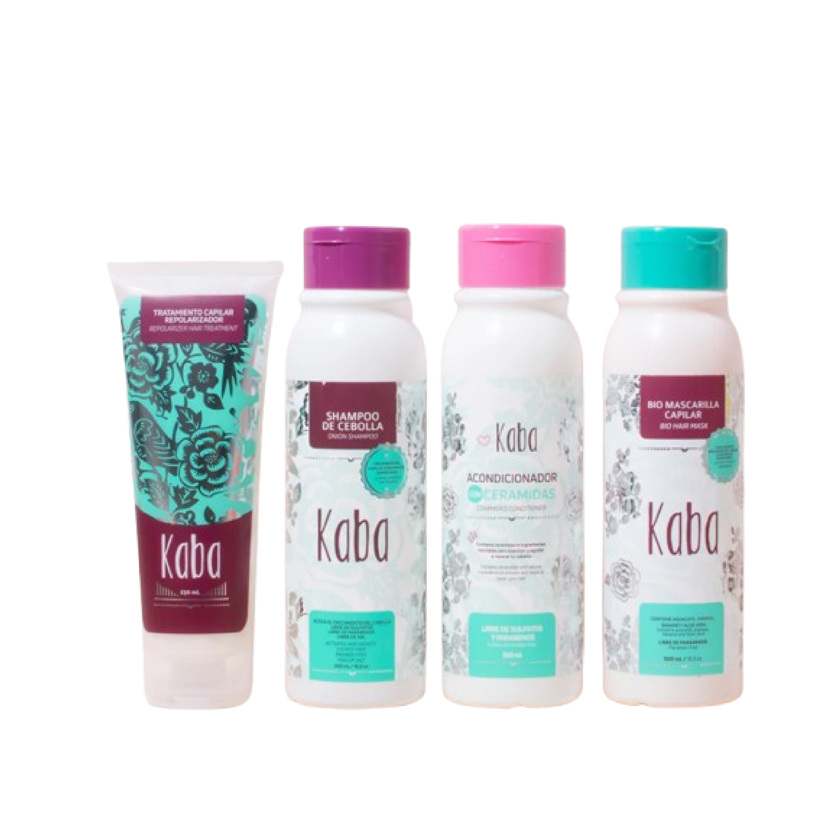 KIT CRECIMIENTO, HIDRATACIÓN Y REPARACIÓN X4 KABA