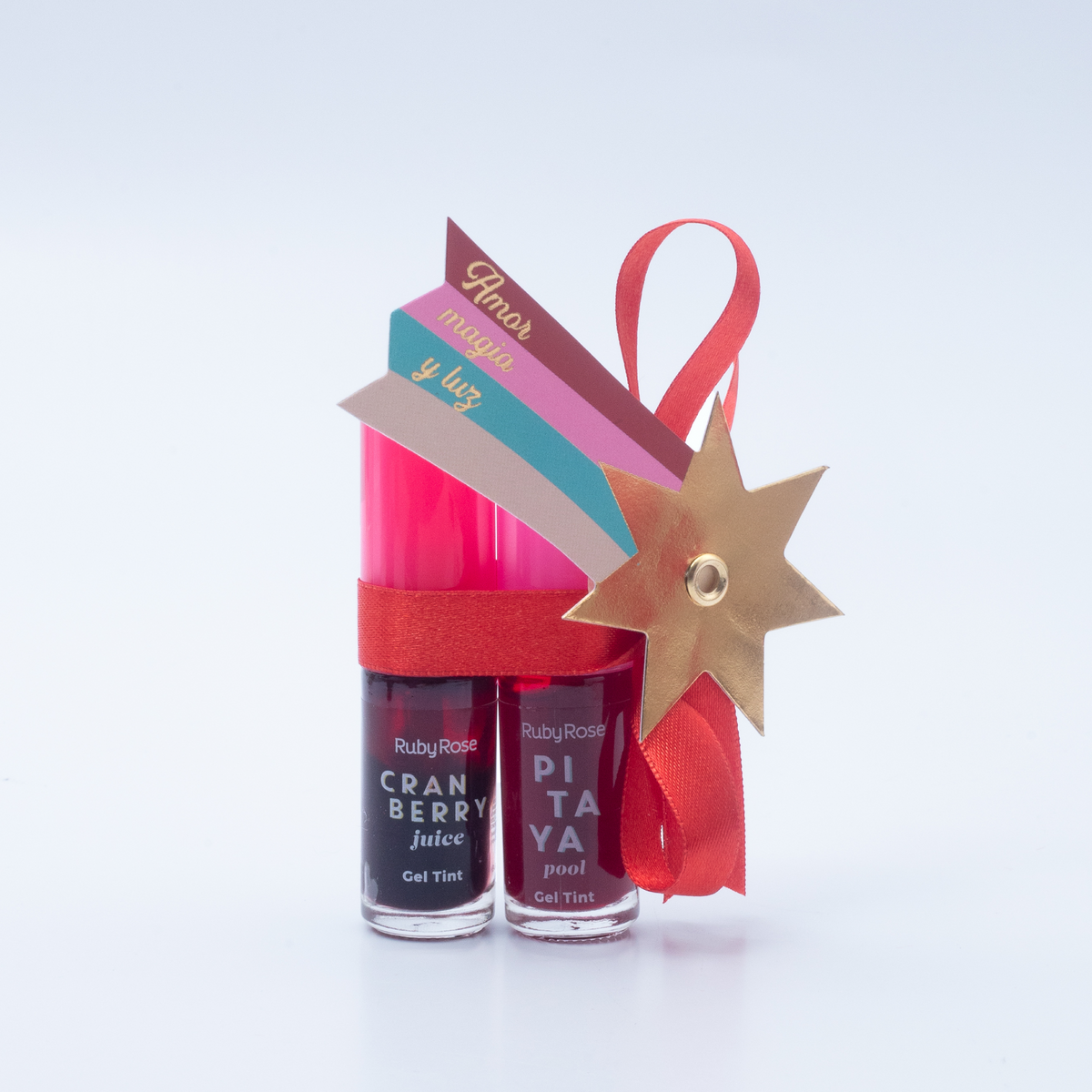 KIT TINTAS DE LABIOS X2 RUBY ROSE NAVIDAD