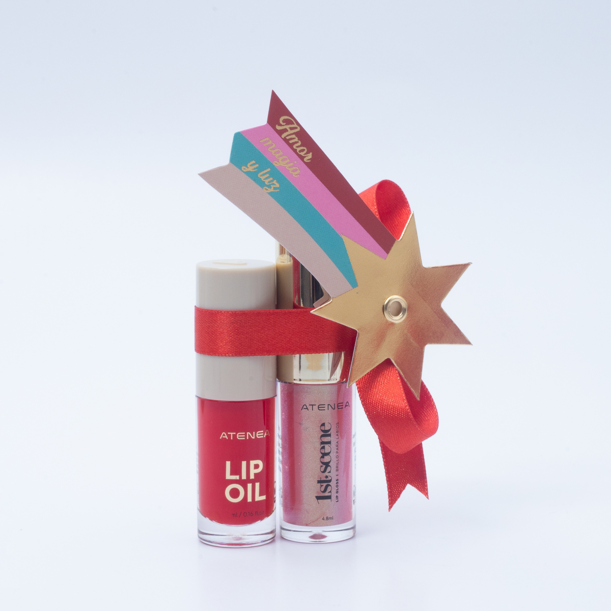 KIT BRILLO LABIAL + LIP OIL ATENEA NAVIDAD