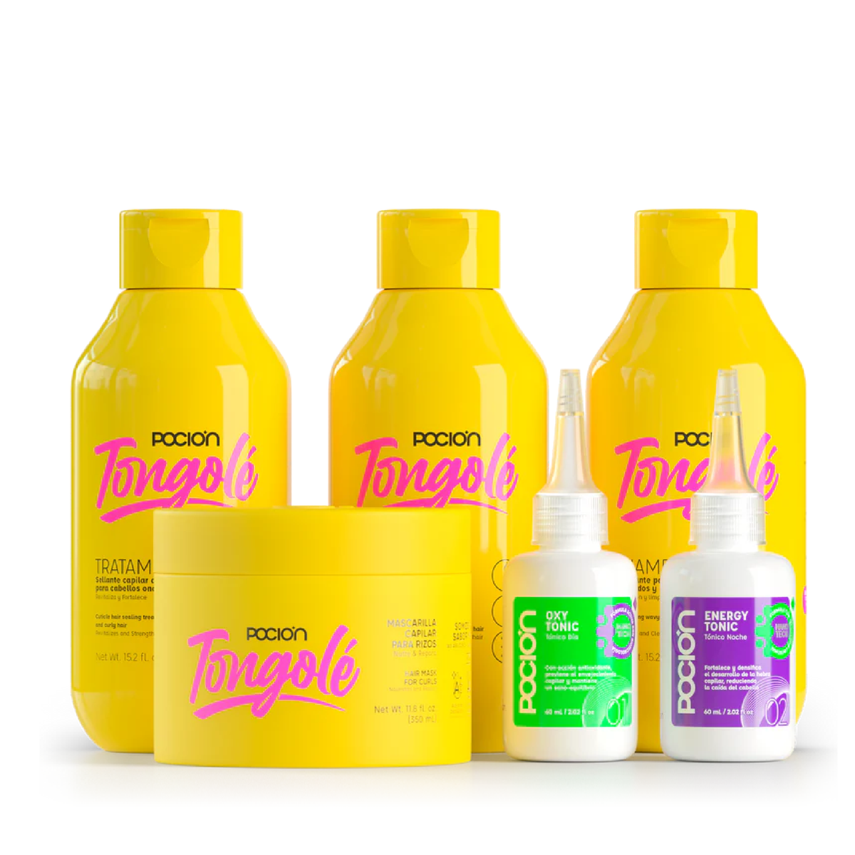 KIT RIZOS LARGOS Y ABUNDANTES X5 TONGOLÉ POCIÓN