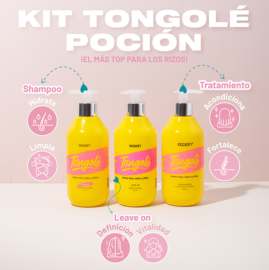 KIT X3 EL MÁS TOP PARA RIZOS TONGOLÉ LA POCIÓN