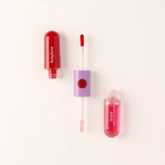 LABIAL DUO LIQUIDO Y GLOSS 4.8G RUBY ROSE