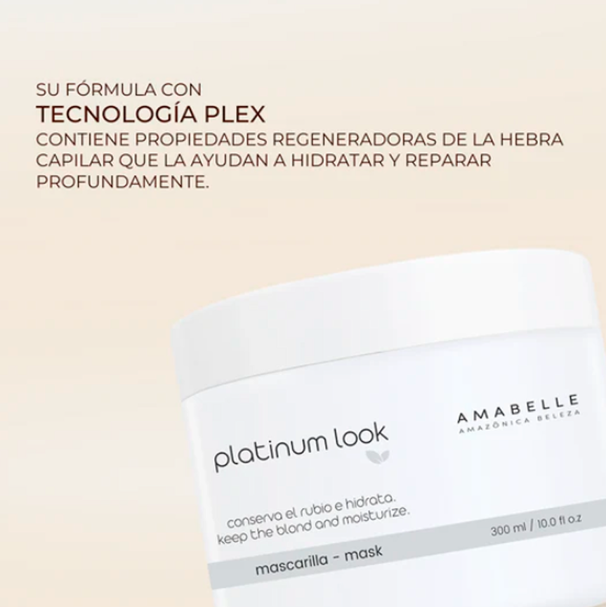 MASCARILLA PLATINUM LOOK 300ML AMAZONICA BELEZA