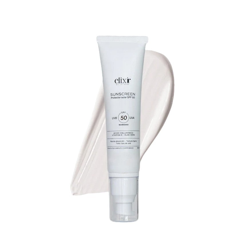 SUNSCREEN SPF 50 SIN COLOR 60ML ELIXIR– TIENDAS MARTINA