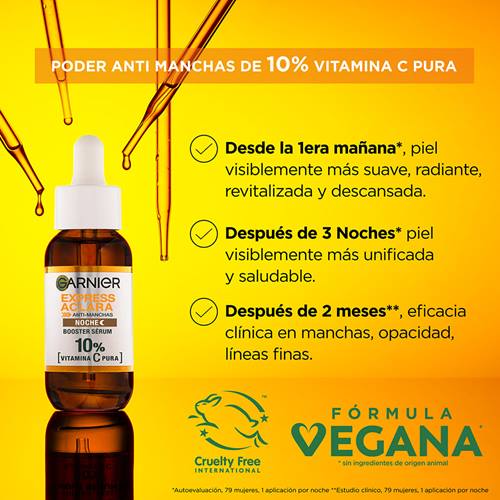 SERUM NOCHE 10% VITAMINA C B30 30ML GARNIER